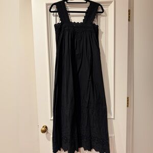 Posse Black Eyelet Maxi Dress